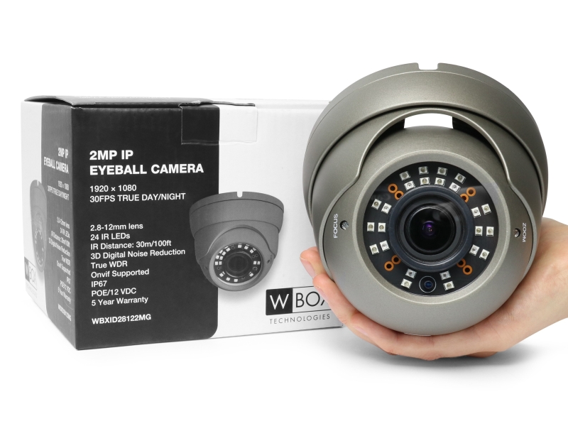 MONITORING WBOX Kamera kopułowa domowa IP WBXID28124MG 4 Mpx, oświetlacz na 30m